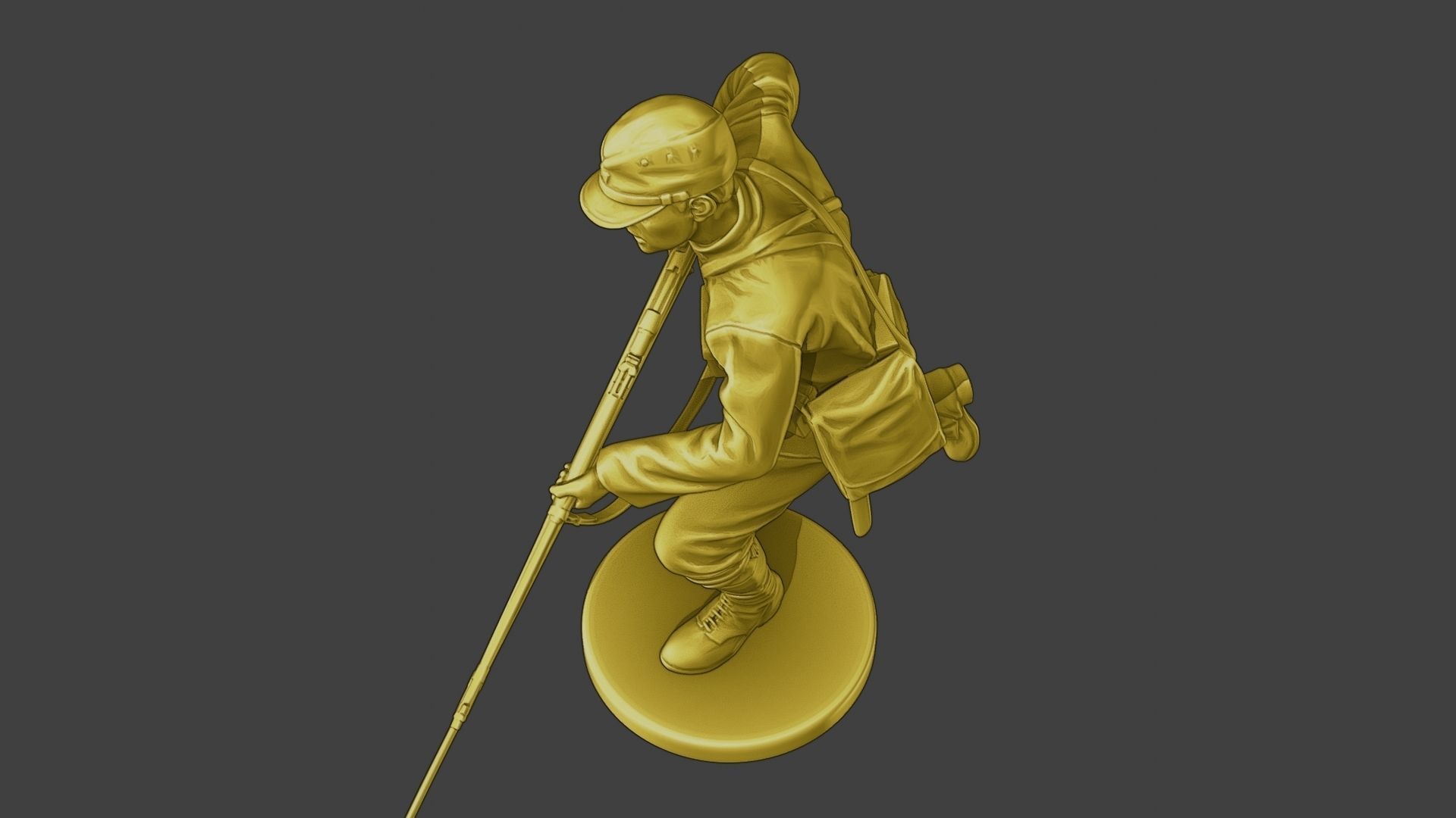 Japanese soldier ww2 Attack3 J2 3D print model_15