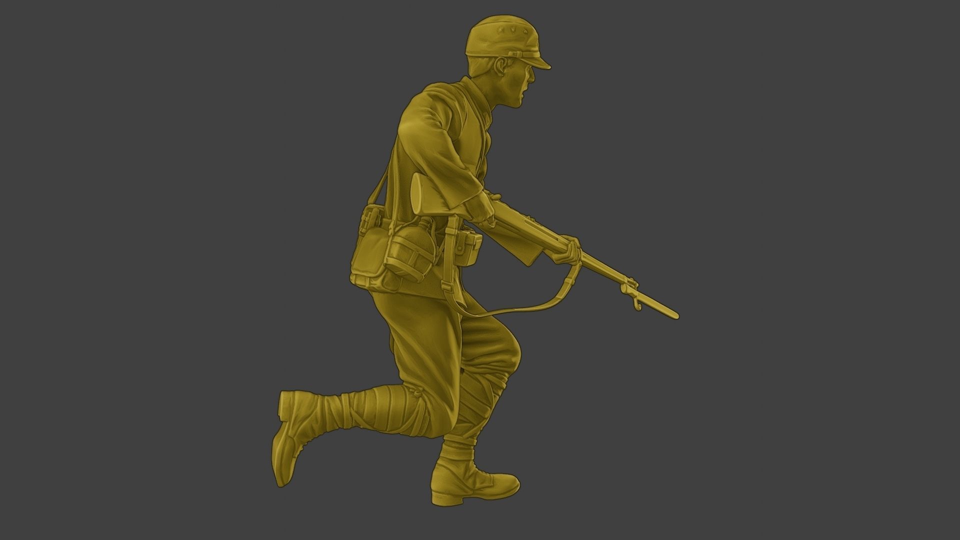 Japanese soldier ww2 Attack3 J2 3D print model_31