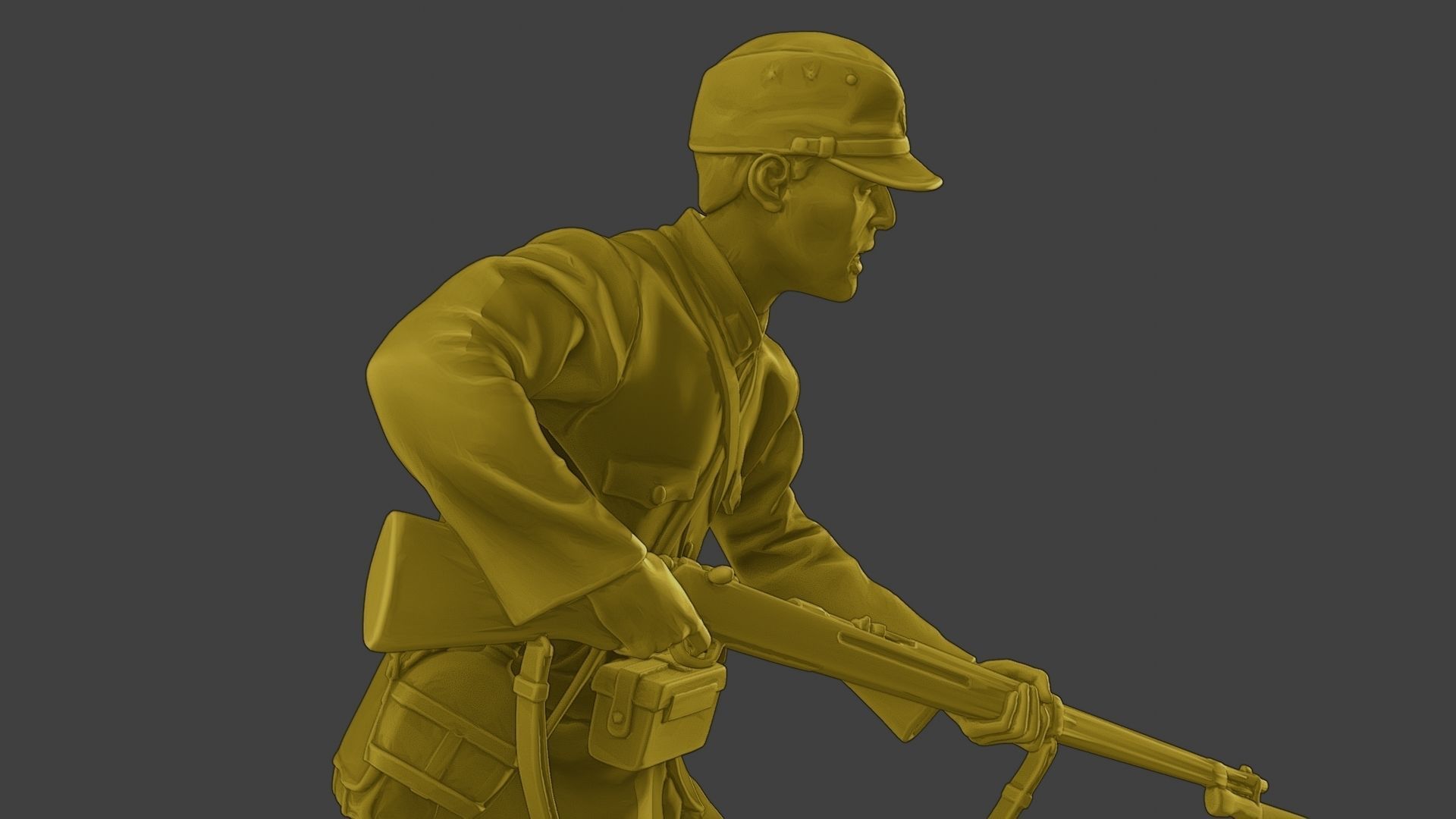 Japanese soldier ww2 Attack3 J2 3D print model_20