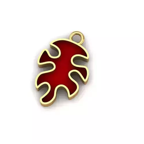 Jewelry leaf charm