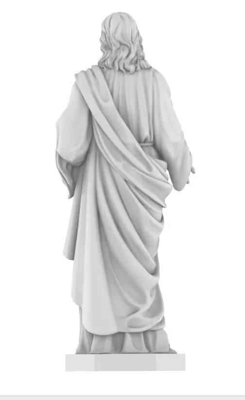 Statue of Jesus  3D print model_0