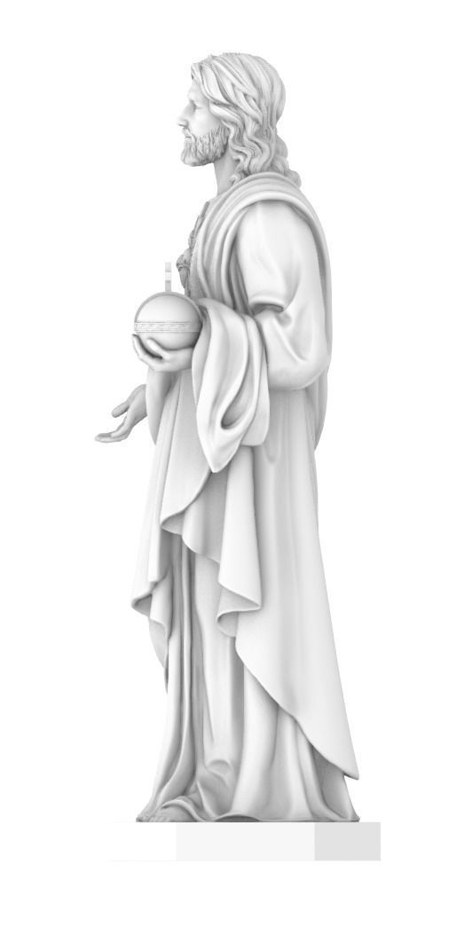 Statue of Jesus  3D print model_2