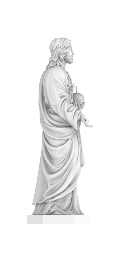 Statue of Jesus  3D print model_3