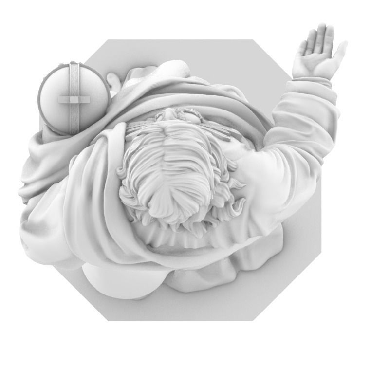 Statue of Jesus  3D print model_5