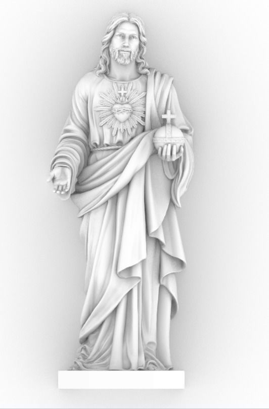 Statue of Jesus  3D print model_1