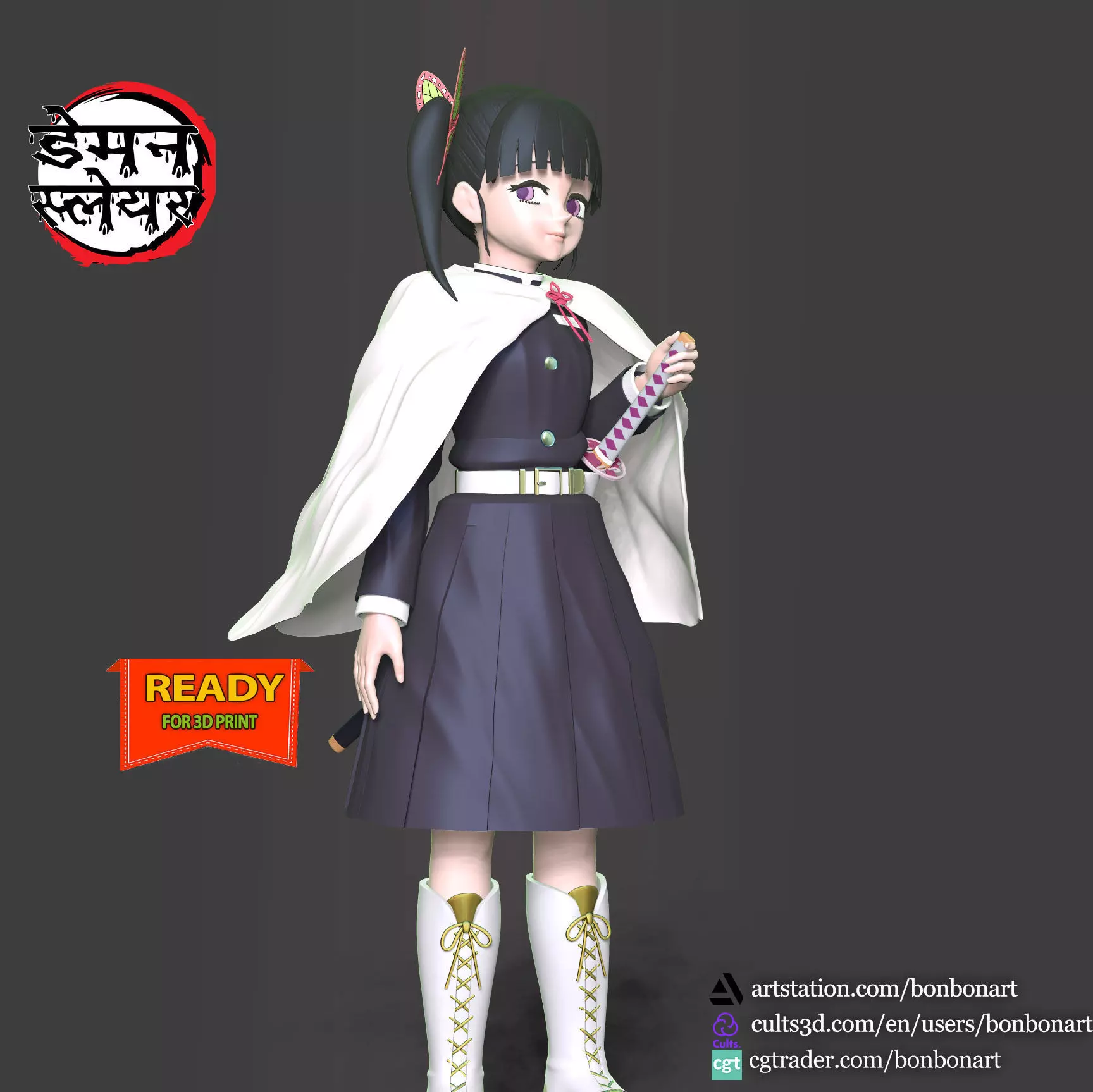 Kanao Tsuyuri - Demon Slayer 3D print model_0