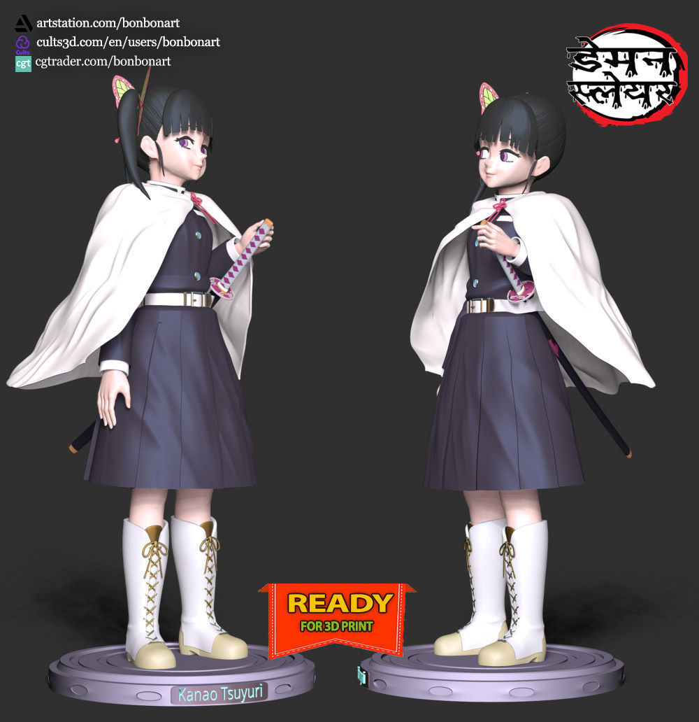 Kanao Tsuyuri - Demon Slayer 3D print model_3