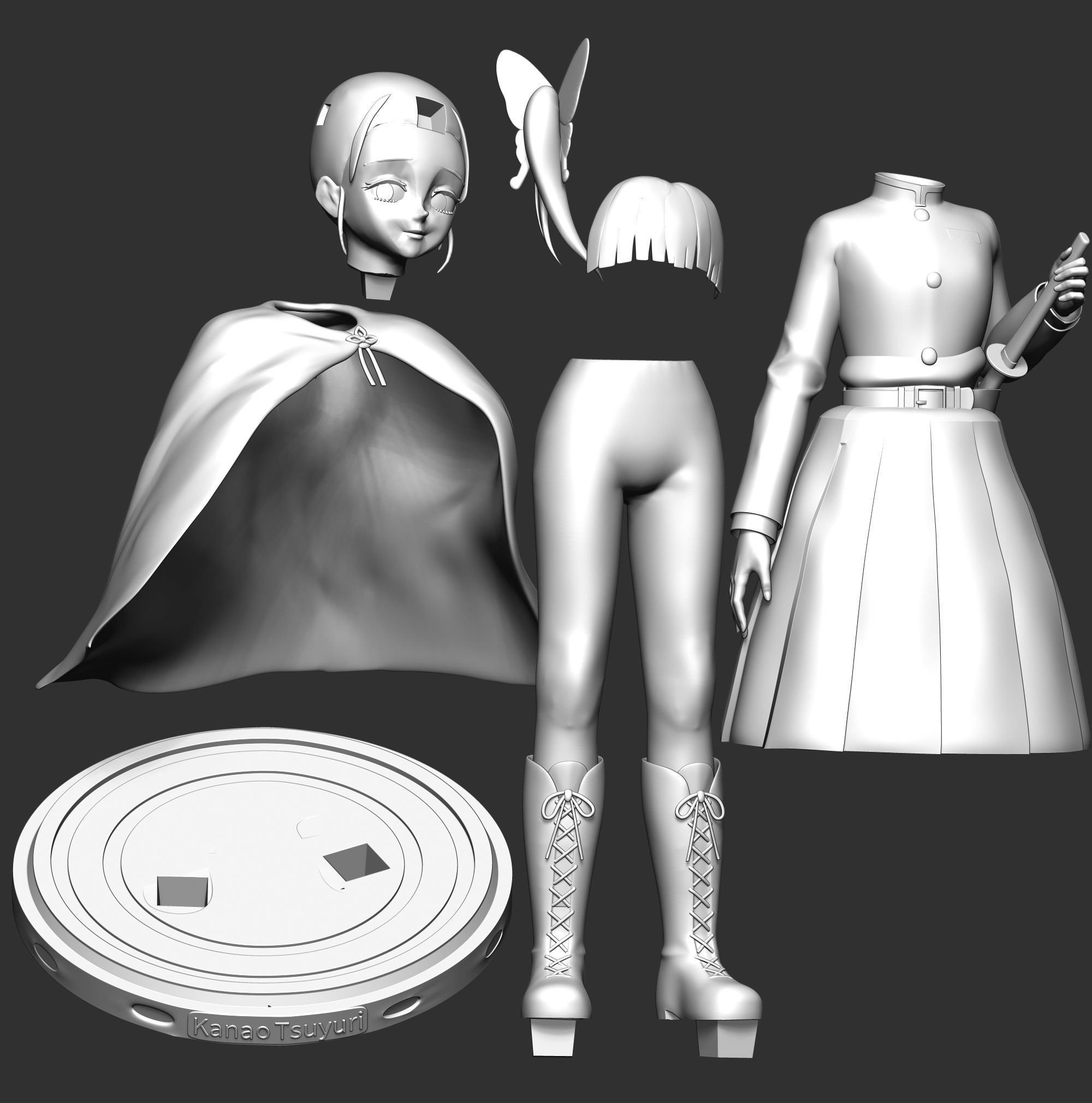 Kanao Tsuyuri - Demon Slayer 3D print model_4