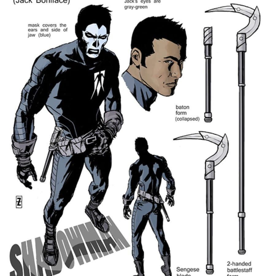 One12Scale Shadowman Head and Weapon Kit 3D print model_2