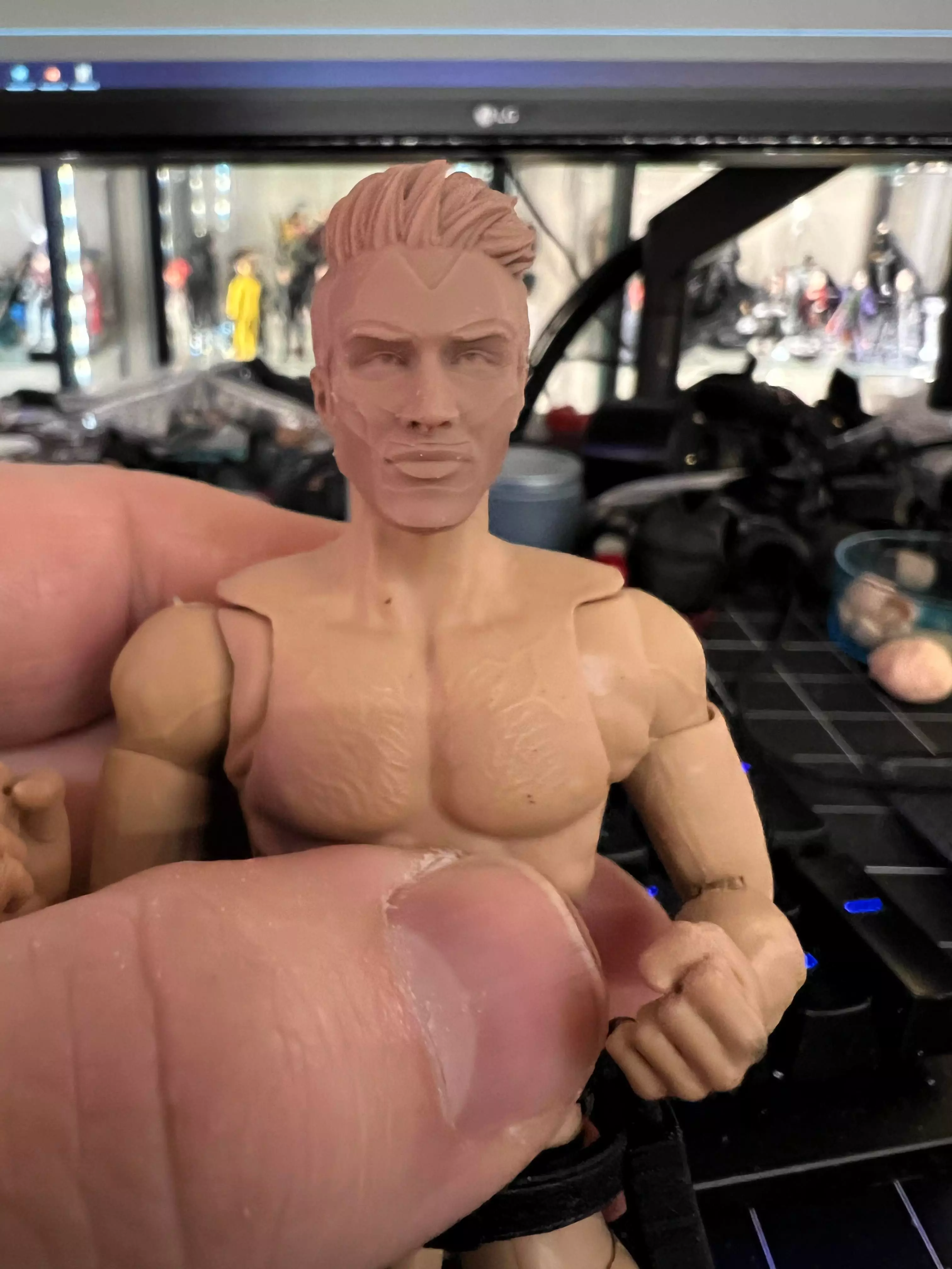 One12Scale Shadowman Head and Weapon Kit 3D print model_0