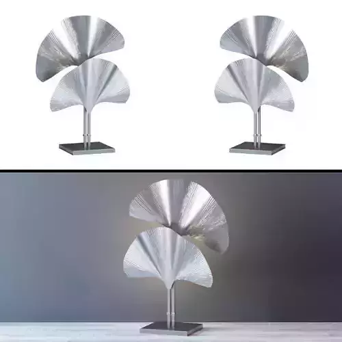 Table Lamp Las Palmas Silver 3D model