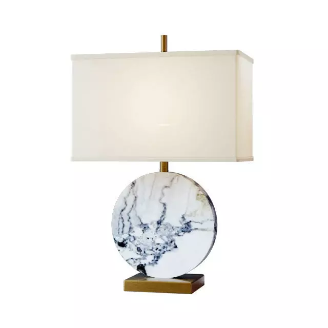 Table lamp Lua Grande Table Lamp gray marble 3D model_0