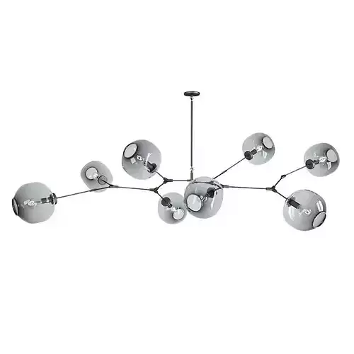 Branching bubble chandelier chandelier