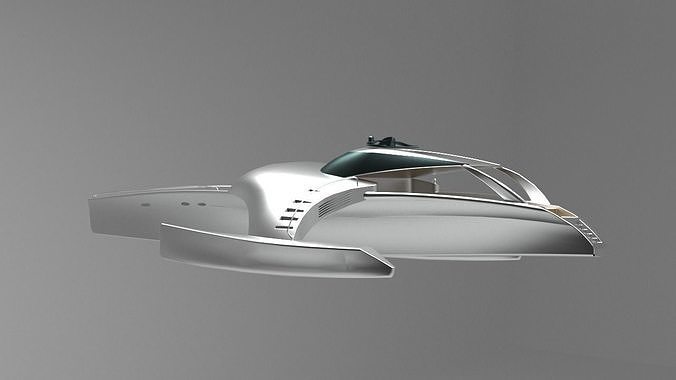 Adastra futuristic spaceship flying 3D model