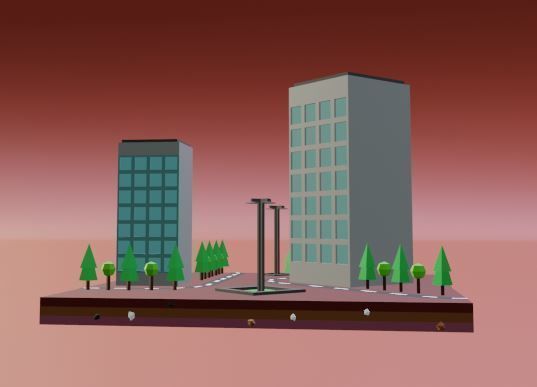 collection commercial building lowpoly 01 _24