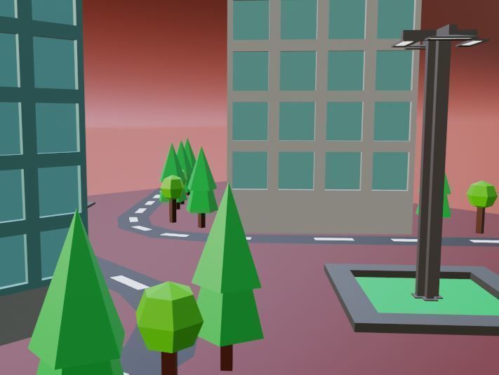 collection commercial building lowpoly 01 _23