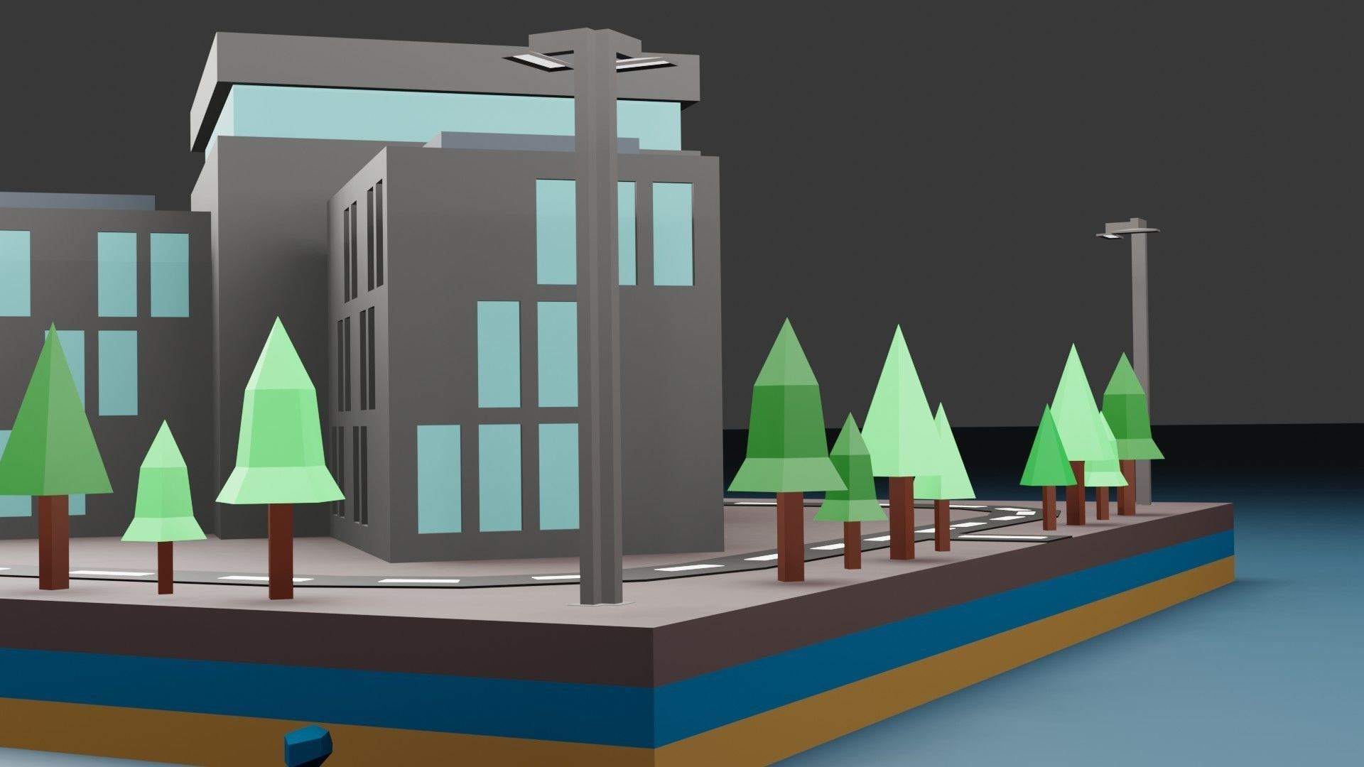 collection commercial building lowpoly 01 _8