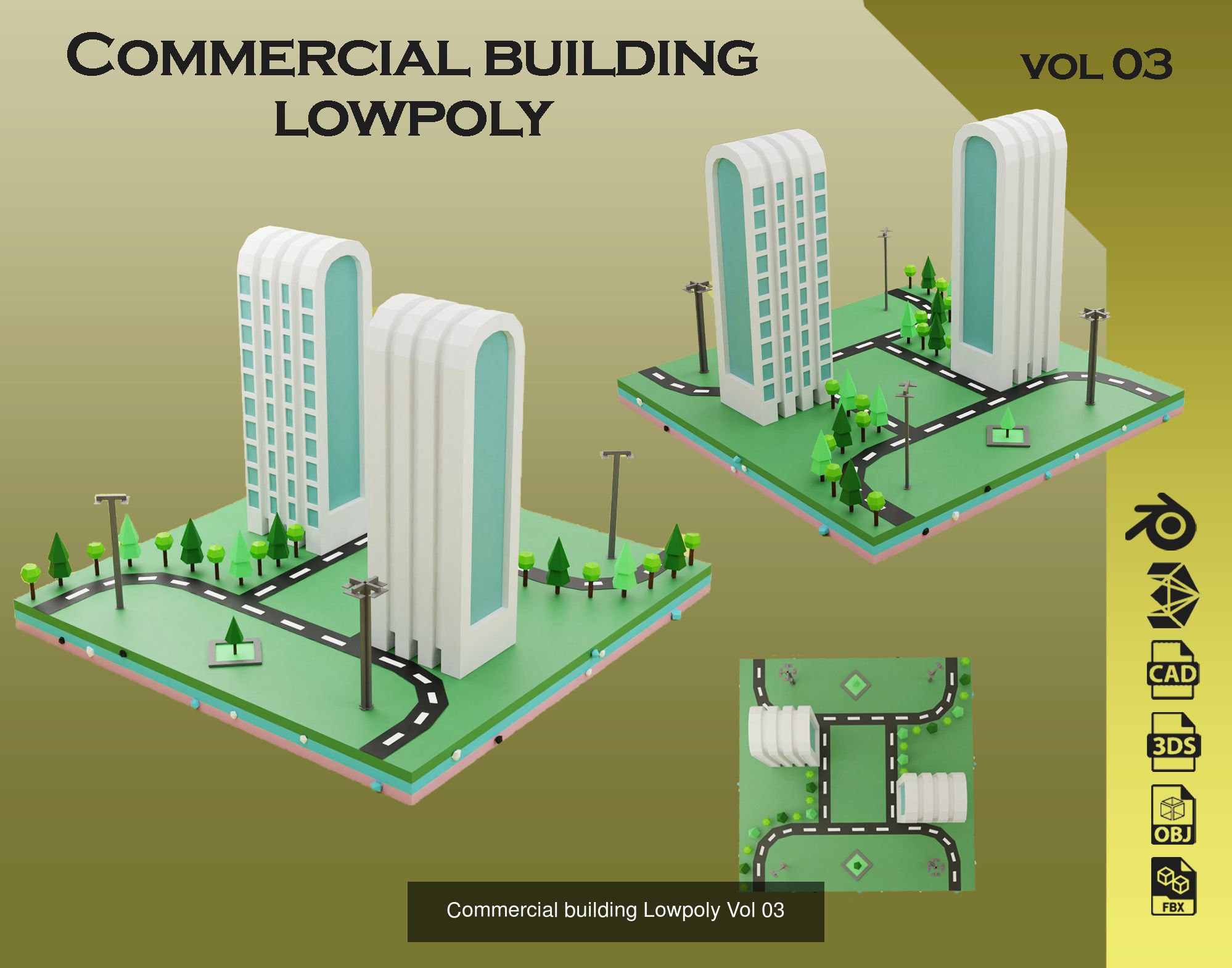 collection commercial building lowpoly 01 _3
