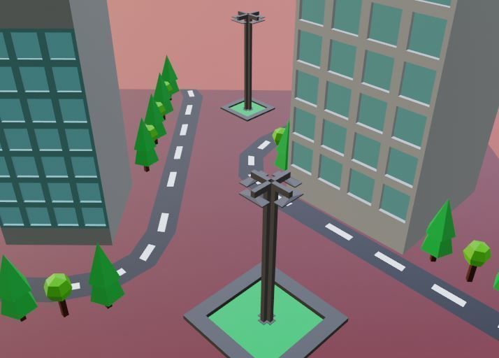 collection commercial building lowpoly 01 _17