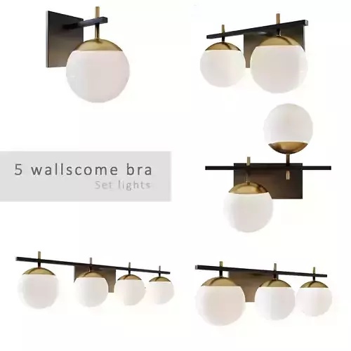 Alluria Wall Sconce Set By George Kovacs 3D model