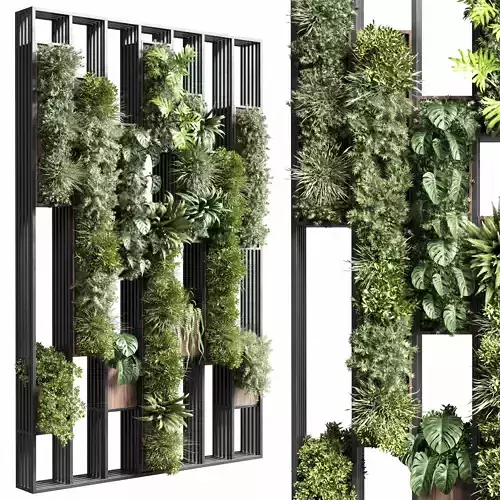 plants set partition in  Vertical graden wall decor box