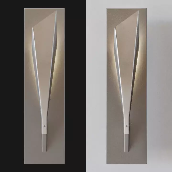 Quill LED Wall Sconce 3D model_0