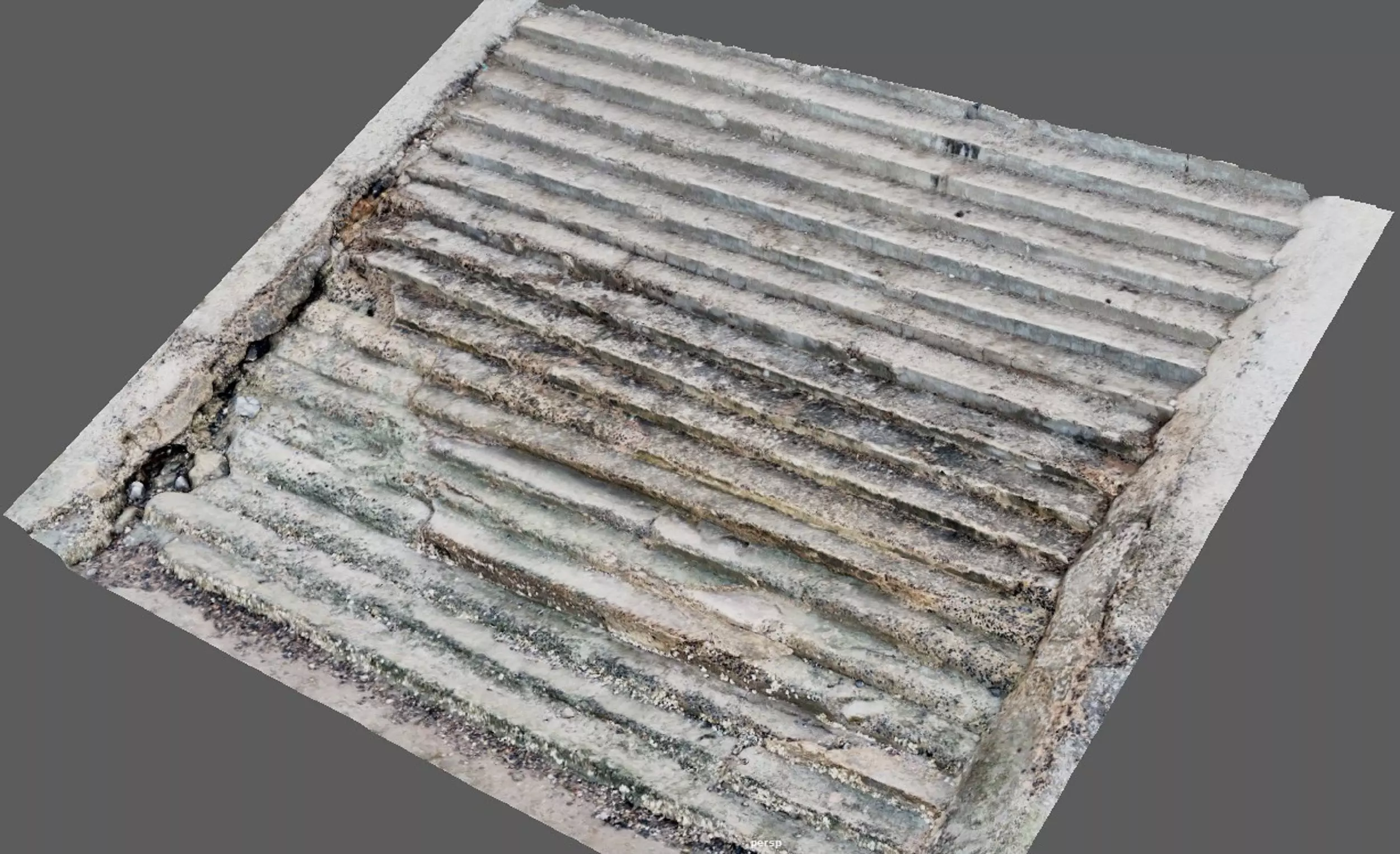 Ancient Stairs at Natural place 3D model_0