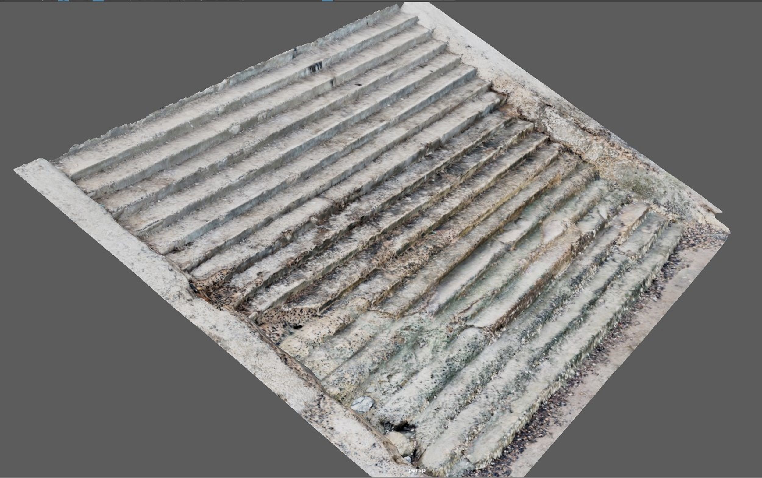 Ancient Stairs at Natural place 3D model_2