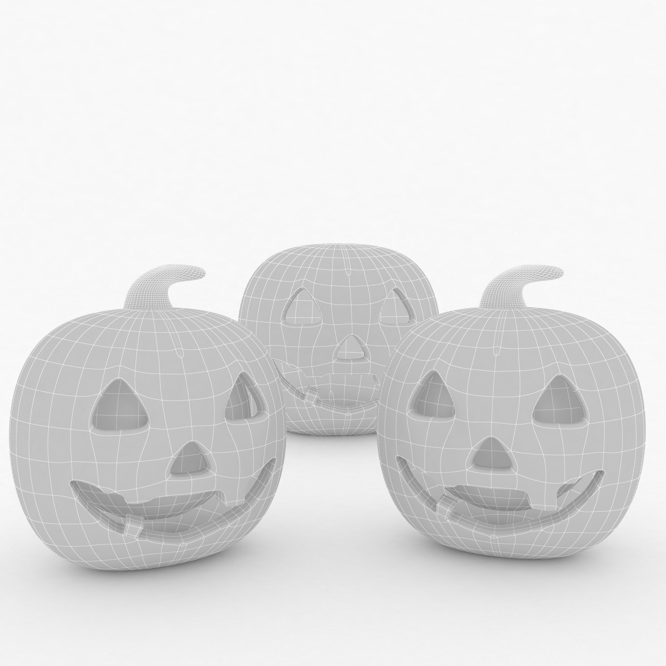 3D model Halloween pumpkins 3D model_4