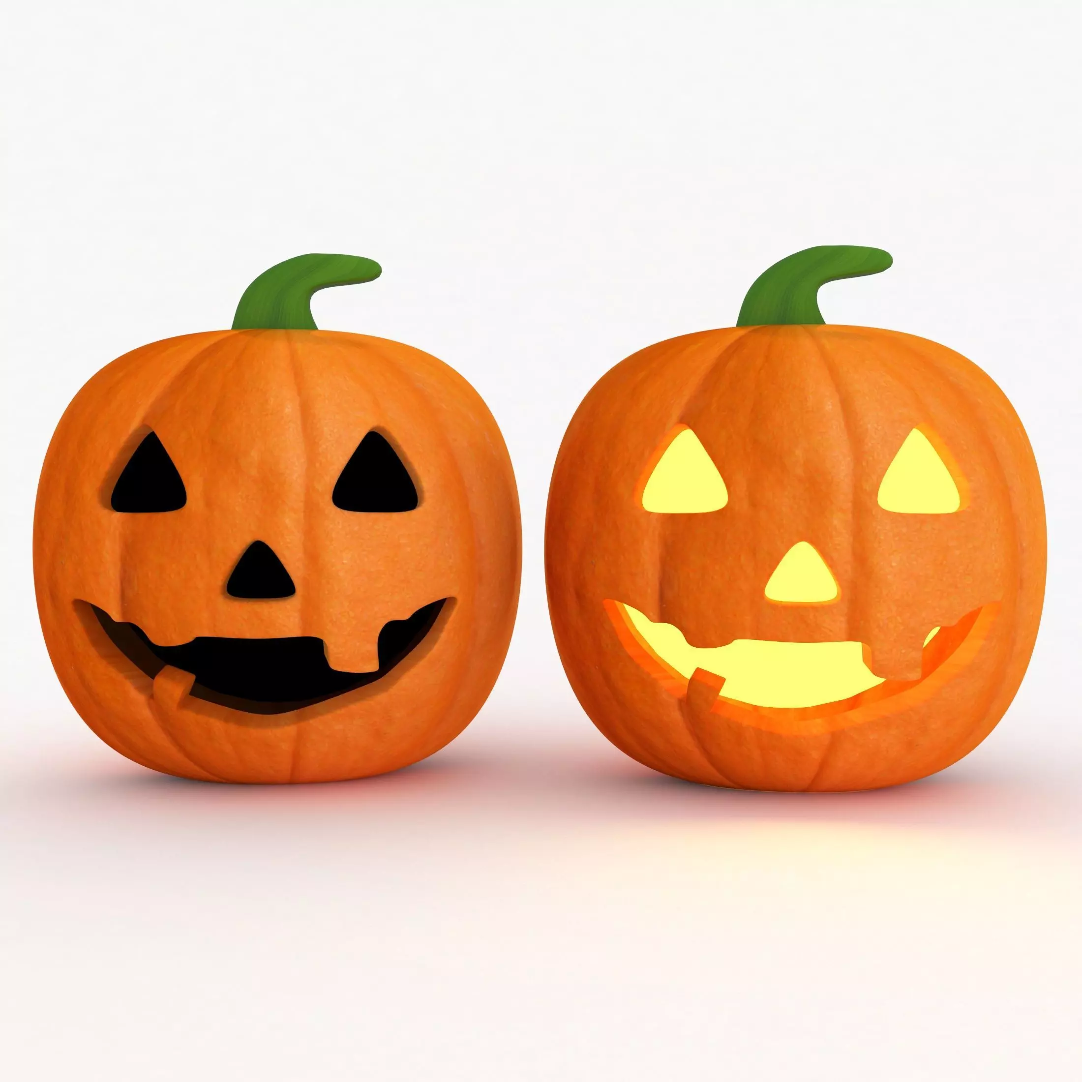 3D model Halloween pumpkins 3D model_0