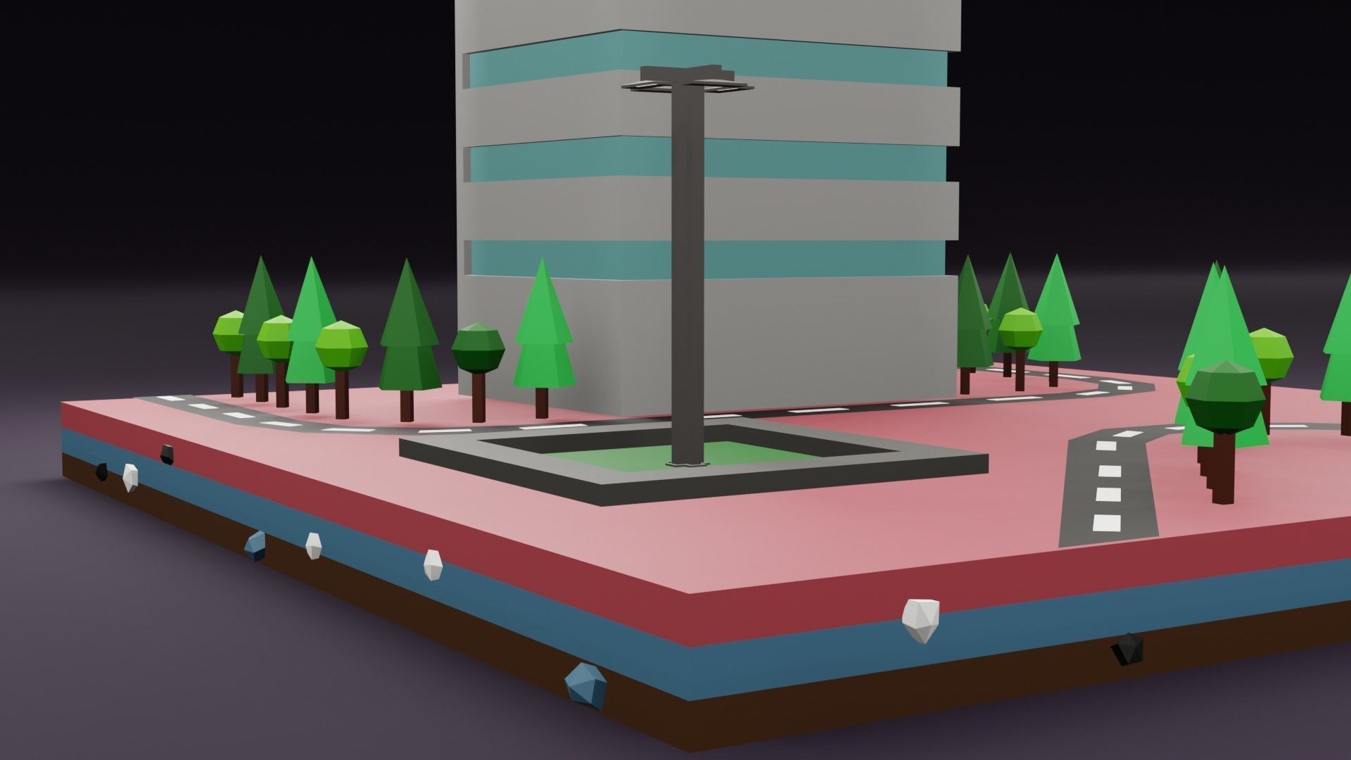 collection commercial building lowpoly 02 _33