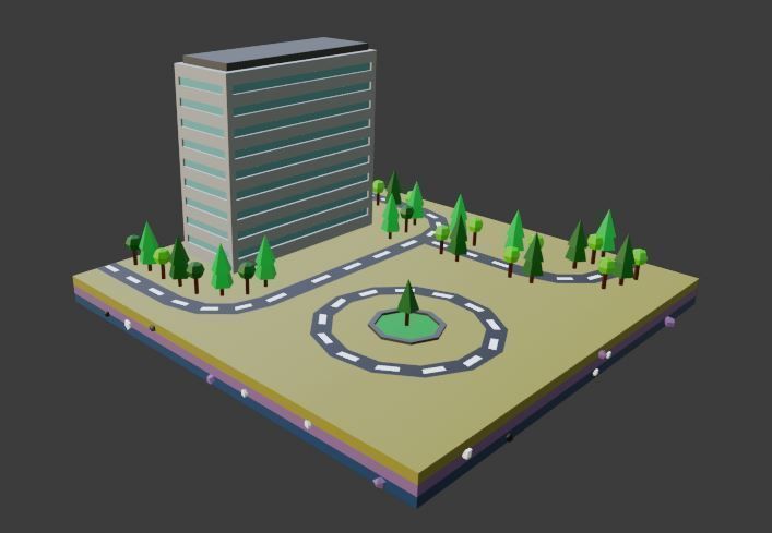 collection commercial building lowpoly 02 _10