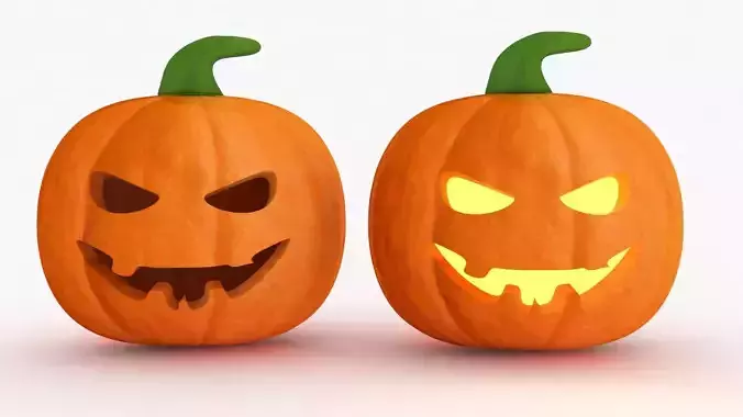 Halloween pumpkins 3D model