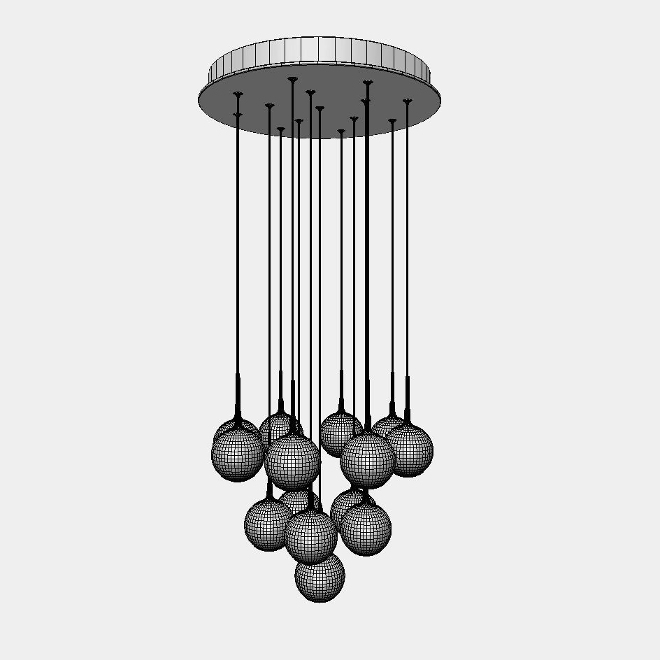 Patruno and Swank Light set 12 lamps 3D model_9