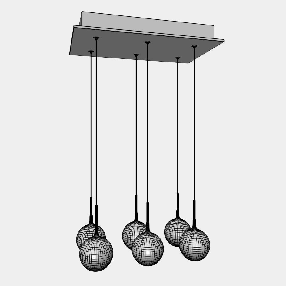 Patruno and Swank Light set 12 lamps 3D model_5