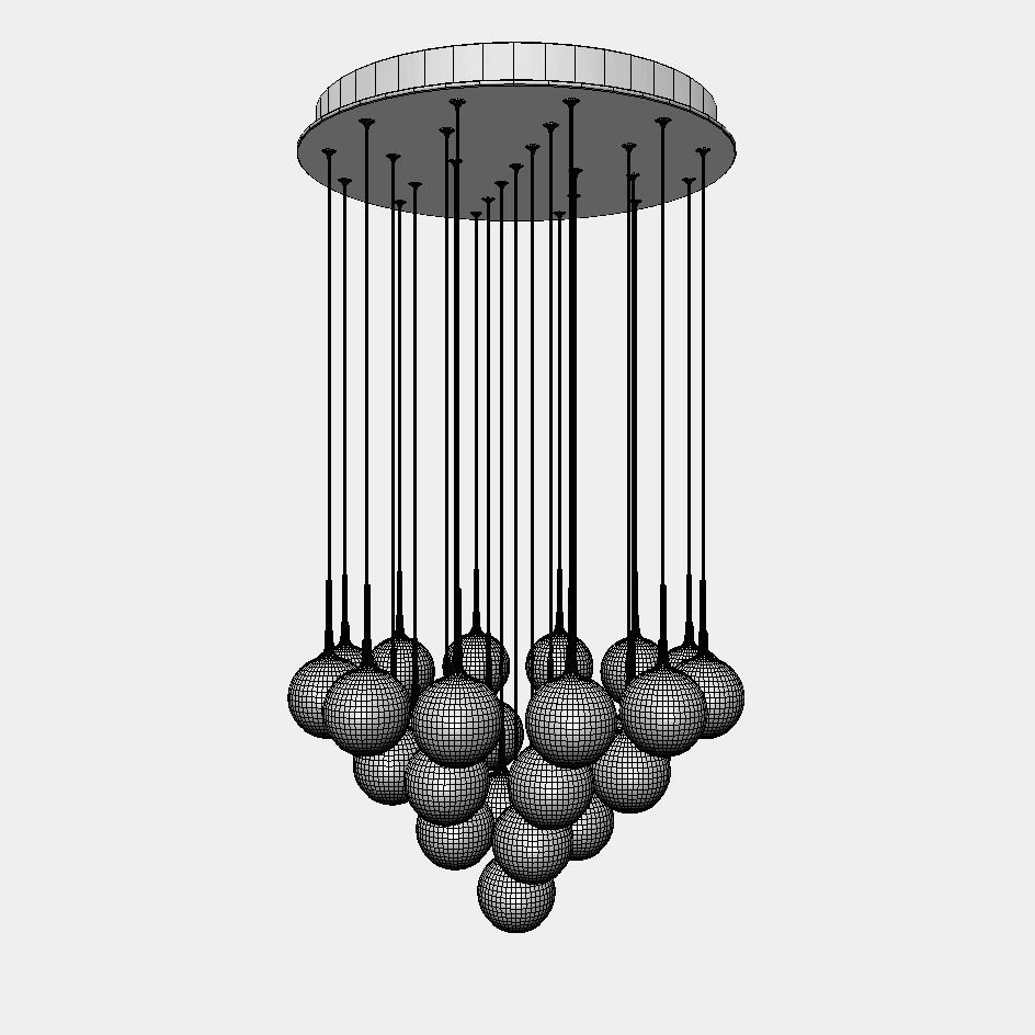 Patruno and Swank Light set 12 lamps 3D model_11