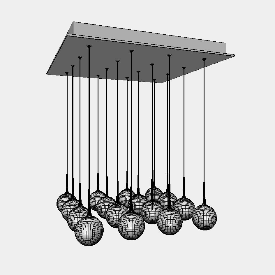 Patruno and Swank Light set 12 lamps 3D model_17