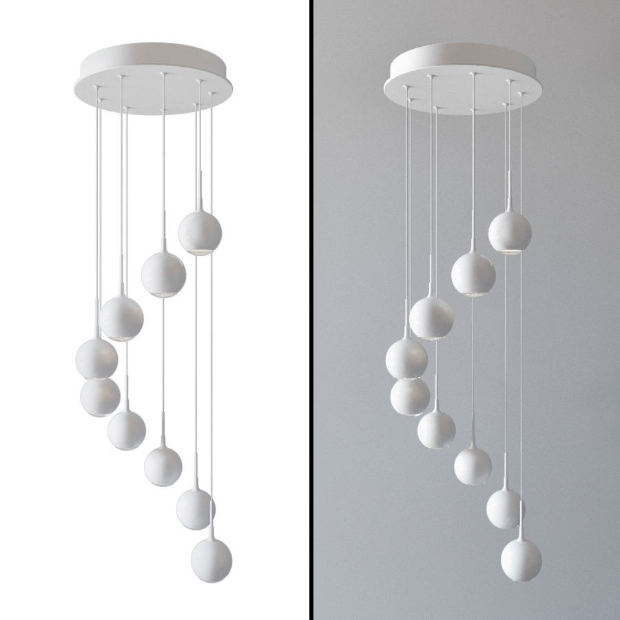 Patruno and Swank Light set 12 lamps 3D model_8