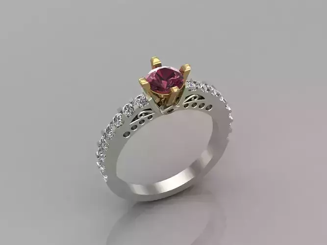 Women Ring With Stone Mix Model 3DM 54