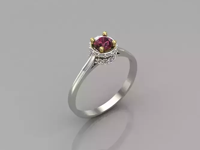 Women Ring With Stone Mix Model 3DM 53