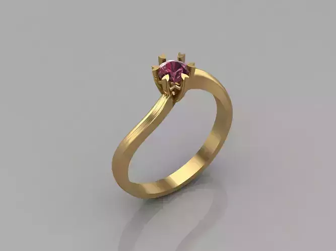 Women Ring With Stone Mix Model 3DM 52