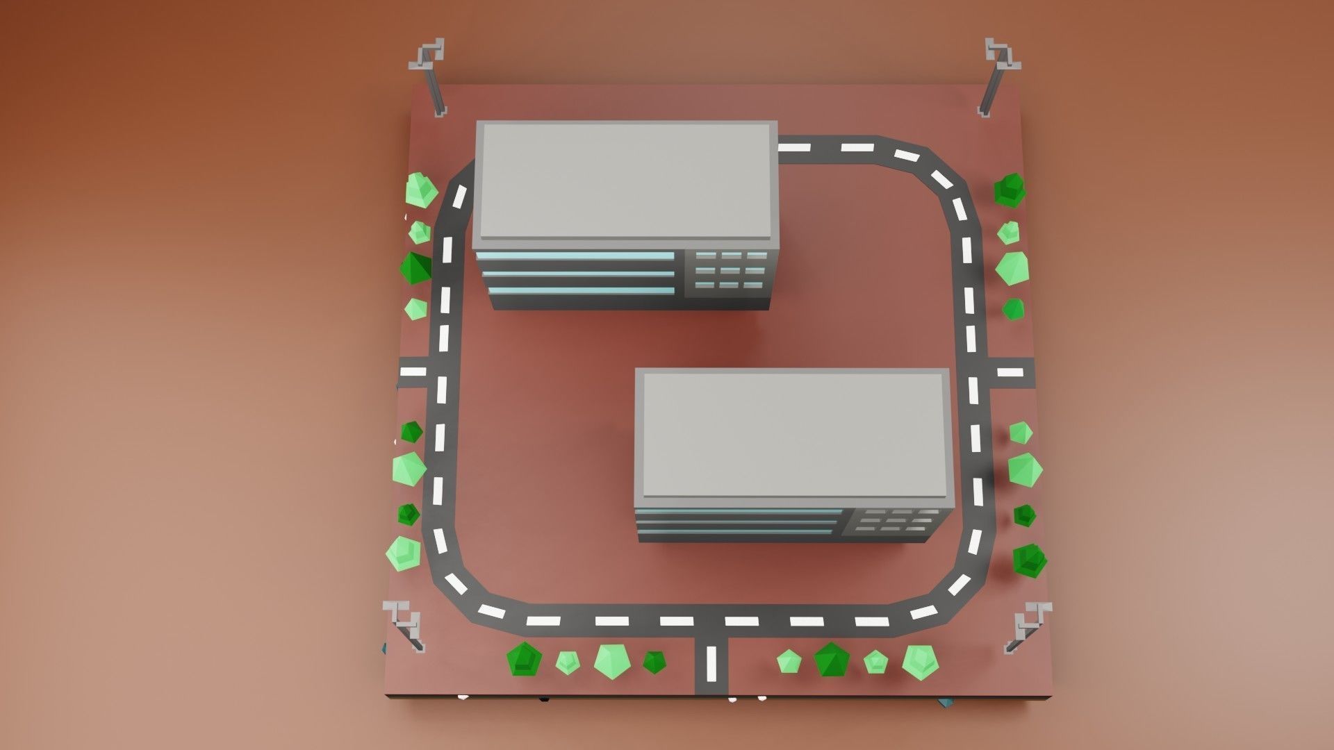 collection commercial building lowpoly 03 _47