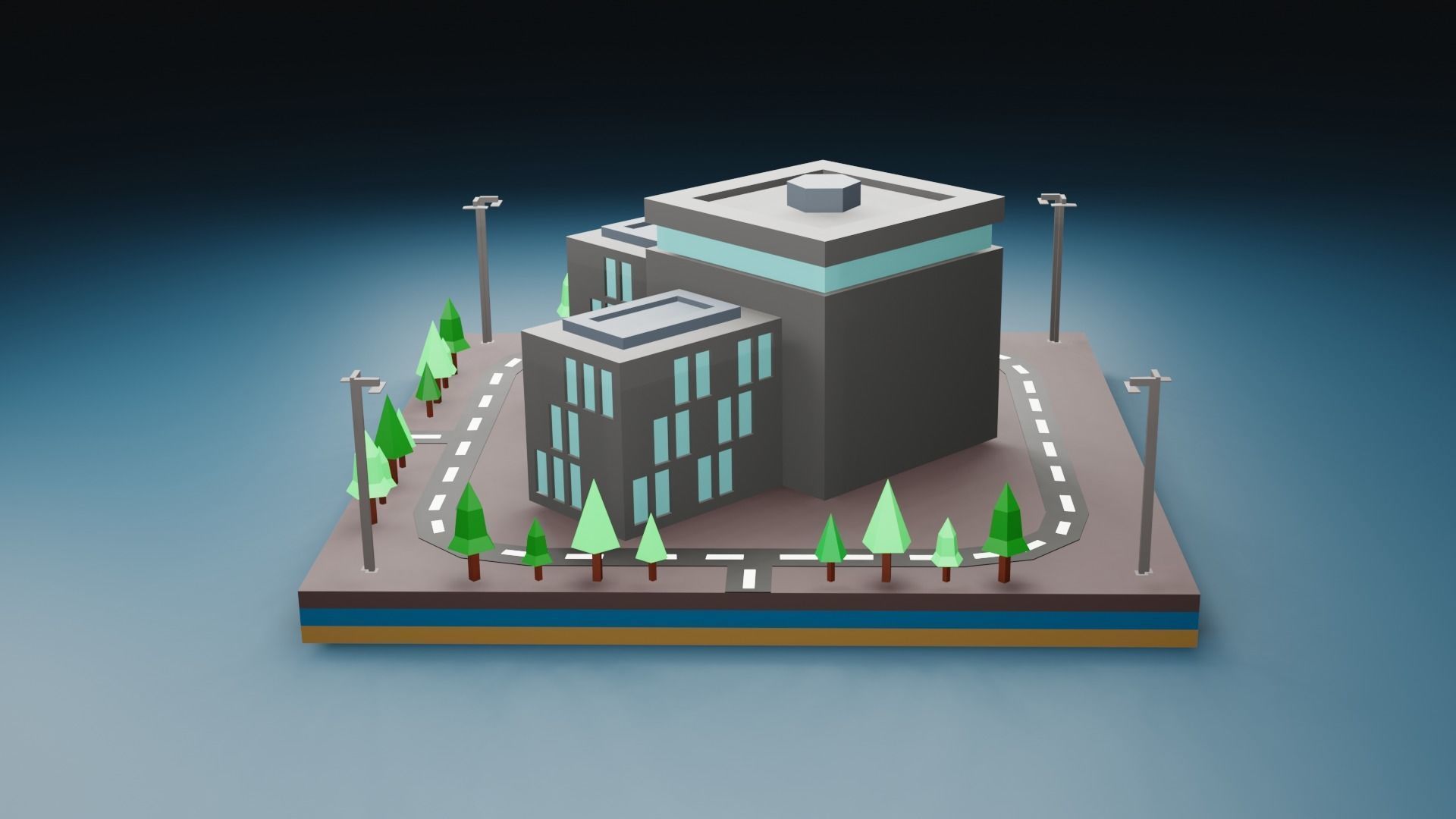 collection commercial building lowpoly 03 _50