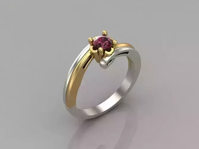 Women Ring With Stone Mix Model 3DM 48