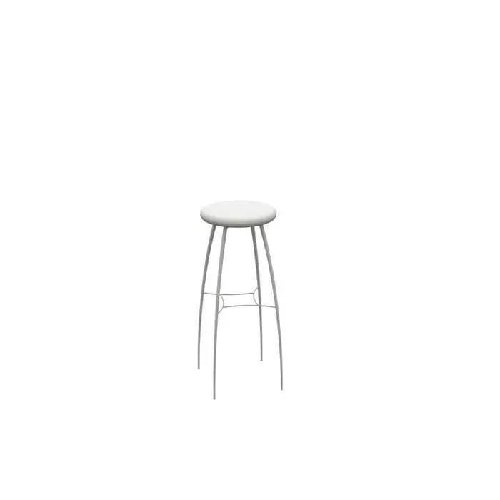 White Metal Chair 3D model