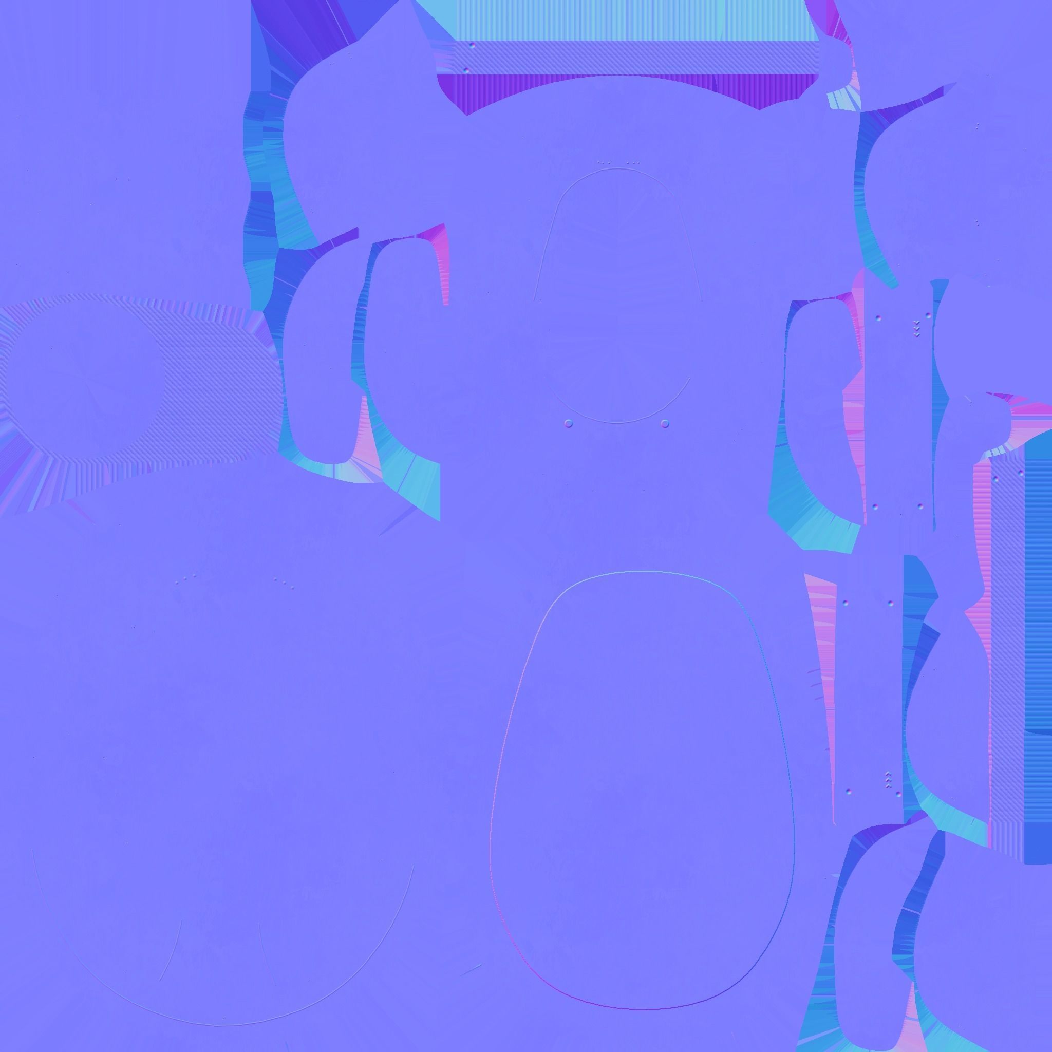 SciFi Backpack C09 Dark Steel - Fashion Character Design Low-poly 3D model_24