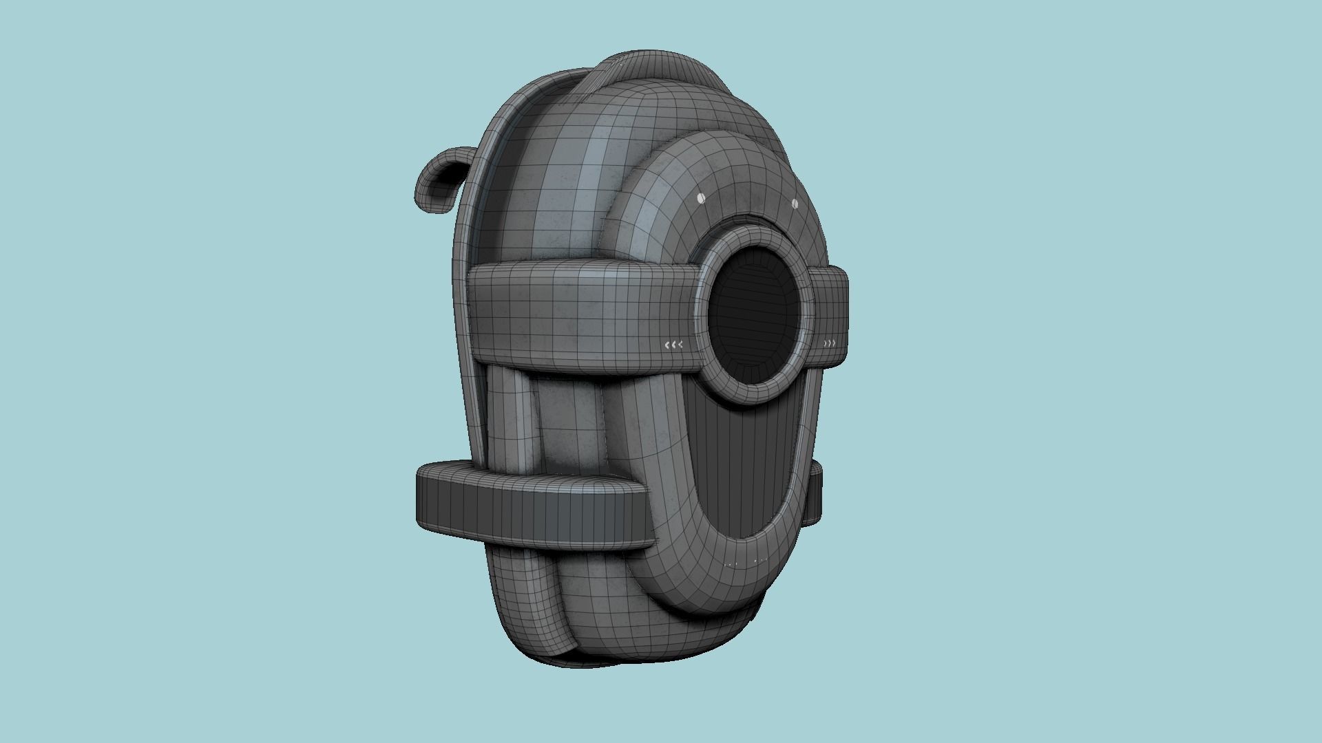 SciFi Backpack C09 Dark Steel - Fashion Character Design Low-poly 3D model_6