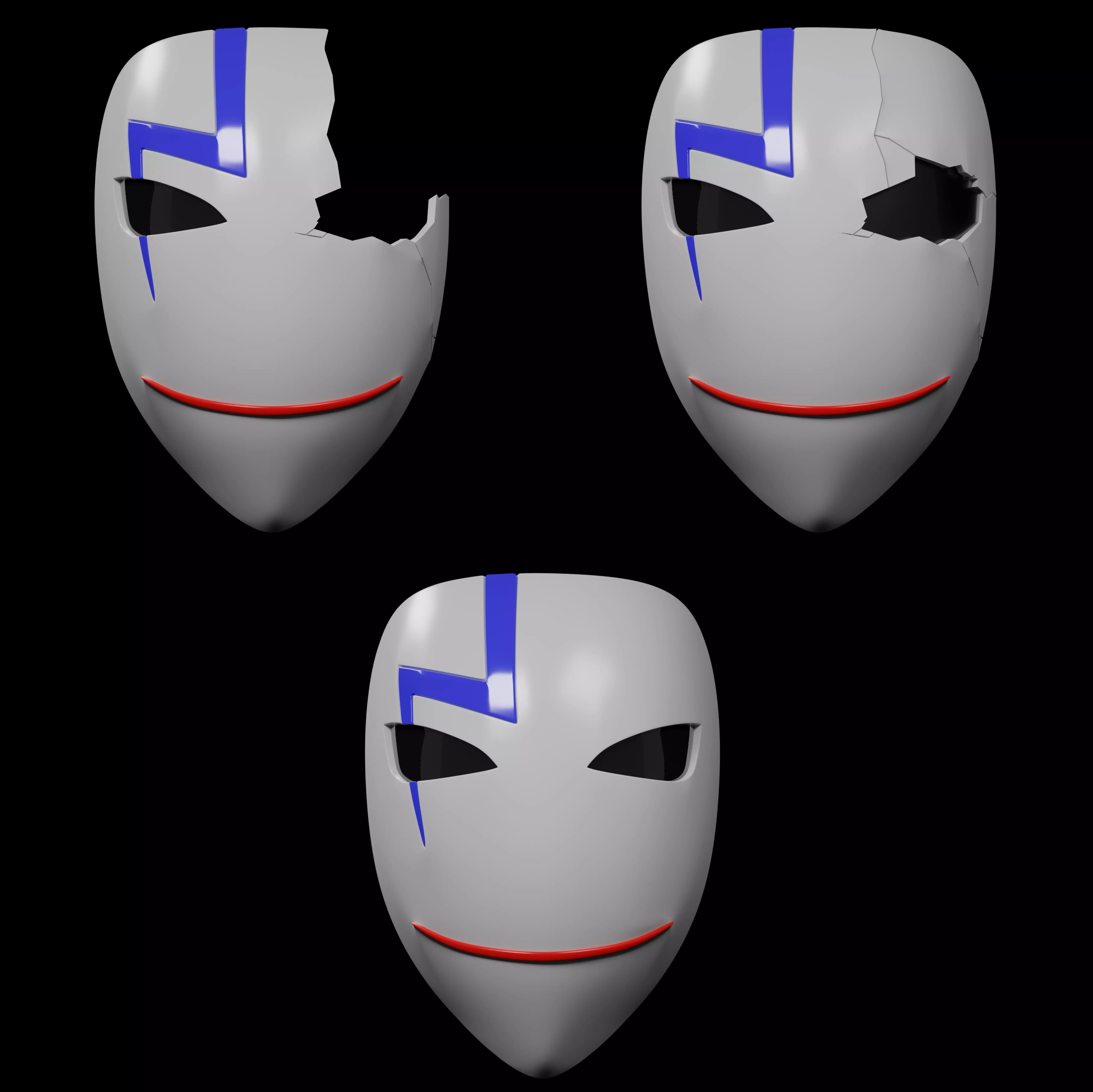 Darker Than Black HEI Mask 3D print model