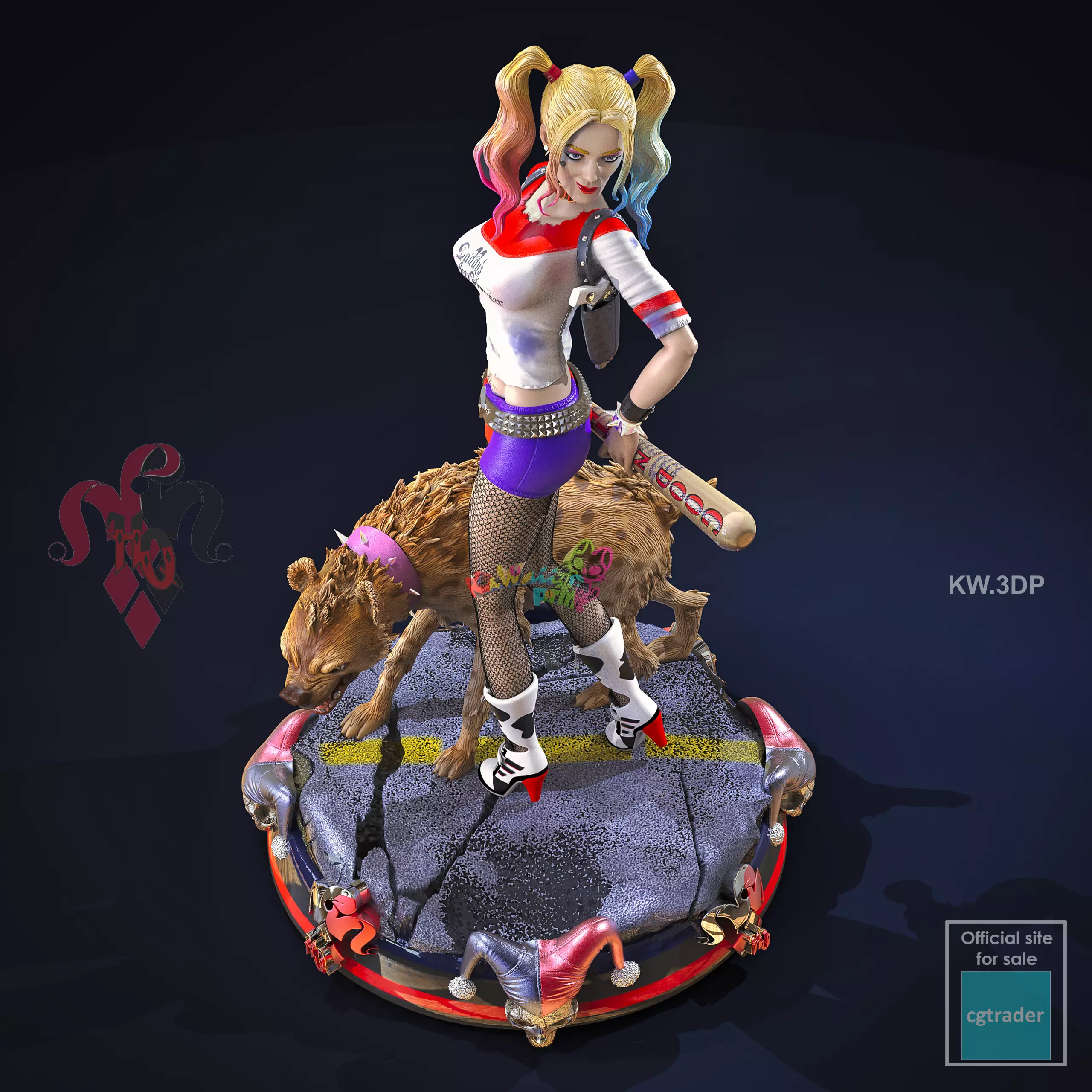 Harley Quinn  3D print model_0