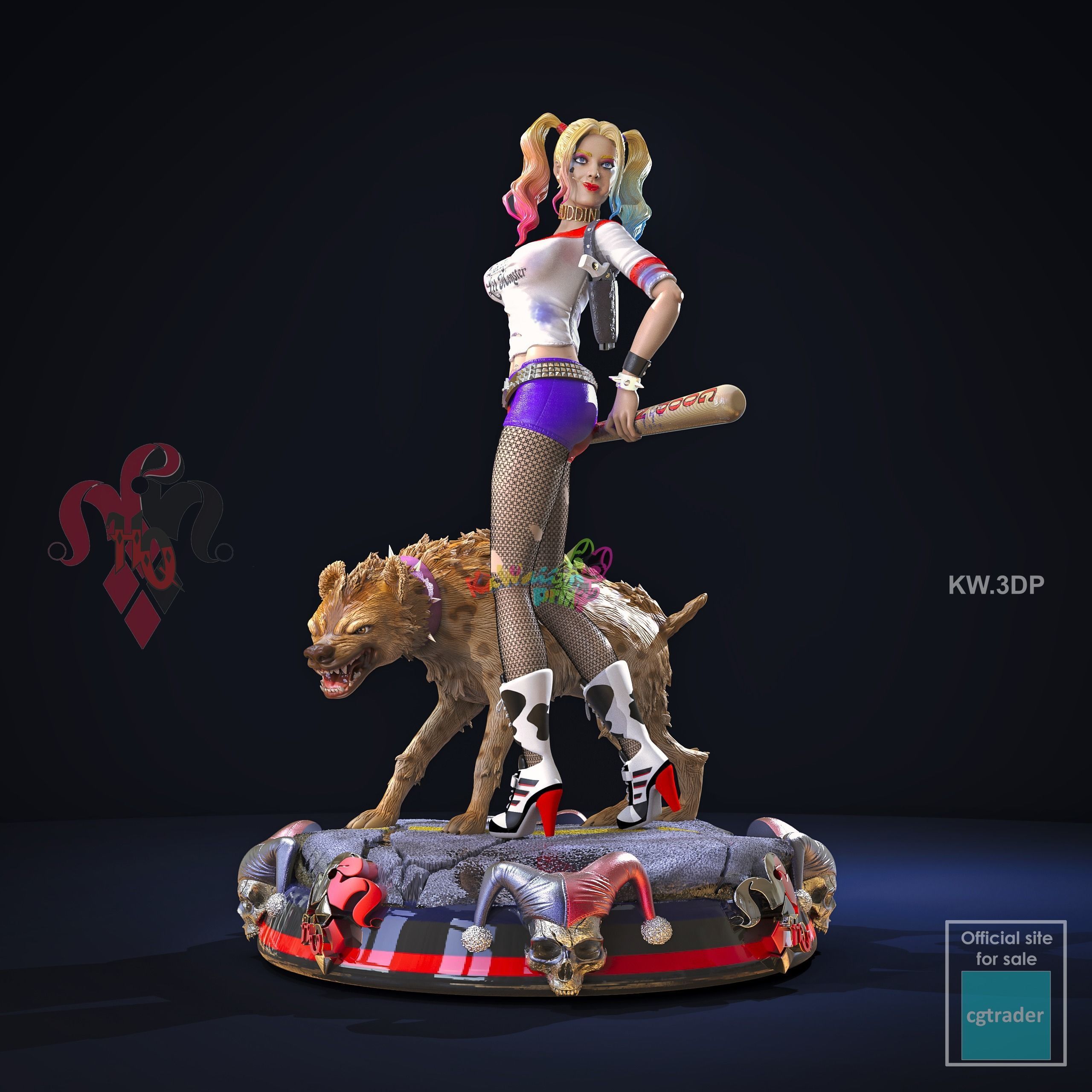 Harley Quinn  3D print model_1